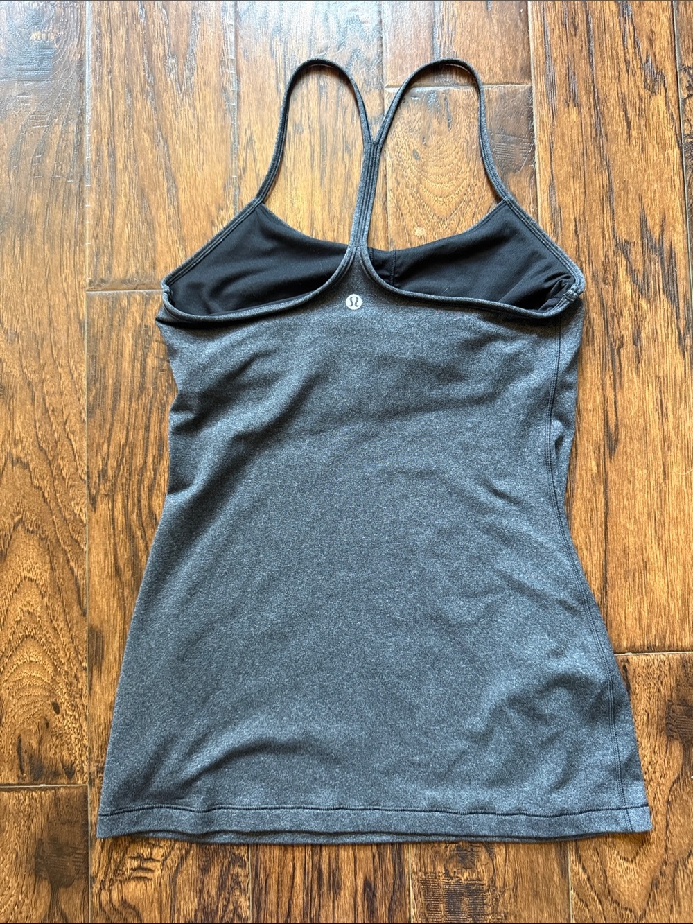 Lululemon Power Pose Tank Top, Heathered Black, size 6 - Picture 7 of 10